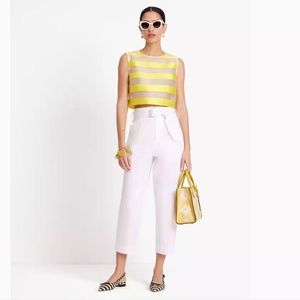 Kate Spade White Tie Waist Pants